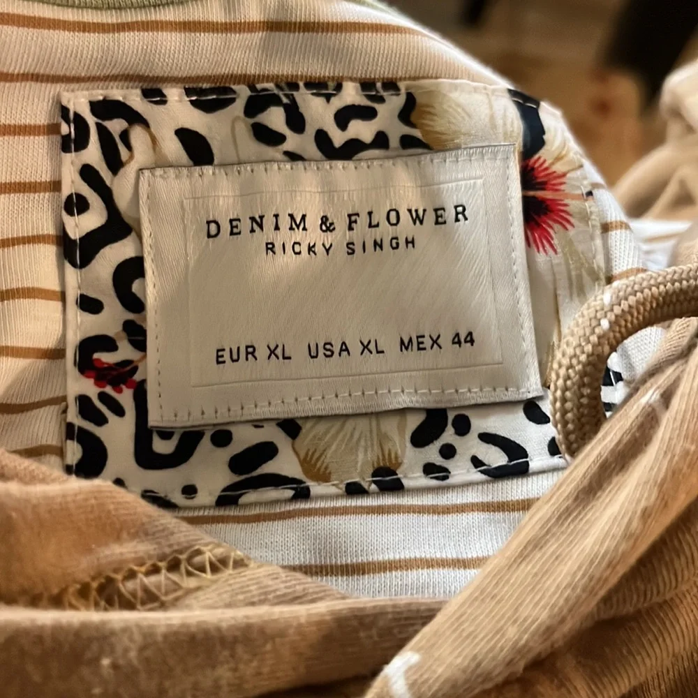 Denim&Flower /Ricky Singh hoodie XL - Picture 4 of 6